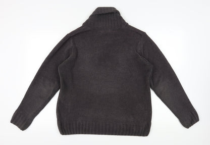 Next Men's Grey Medium Knit V-Neck Pullover Jumper