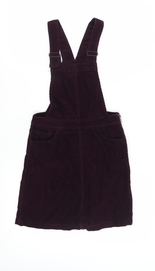 New Look Women's Purple Corduroy Pinafore Dress, UK 6