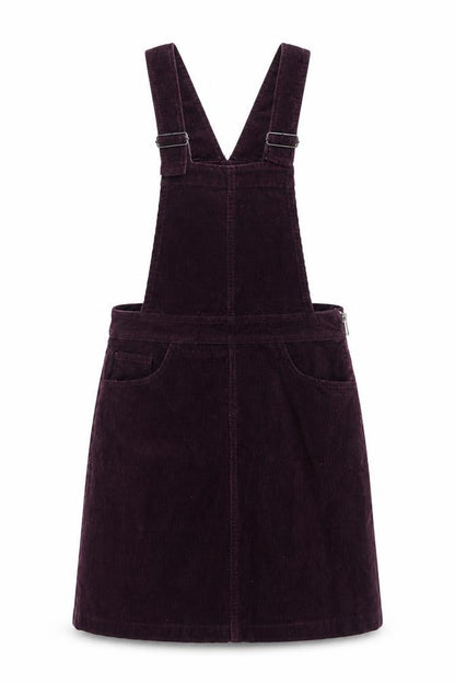 New Look Women's Purple Corduroy Pinafore Dress, UK 6