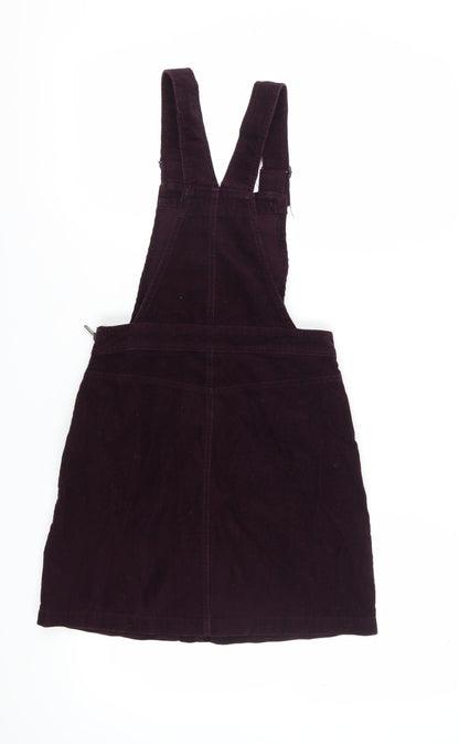 New Look Women's Purple Corduroy Pinafore Dress, UK 6