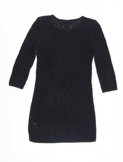 Uniqlo Women's Black Cotton Dress, Size S