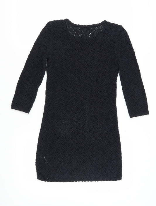 Uniqlo Women's Black Cotton Dress, Size S