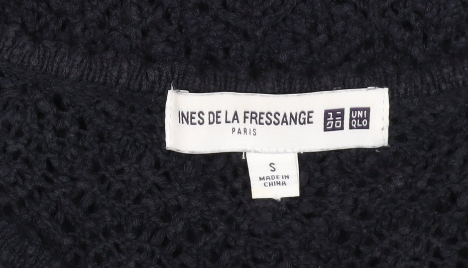 Uniqlo Women's Black Cotton Dress, Size S