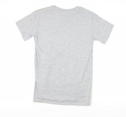 Unisex Adults UK Size S Gildan Grey Basic T-Shirt