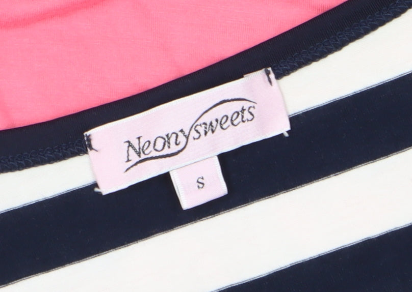 Neony Sweets Women's S Multicoloured Striped Tank Dress