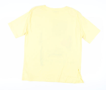 Poppy Unisex Yellow Dolphin T-Shirt M - Casual Summer Wear