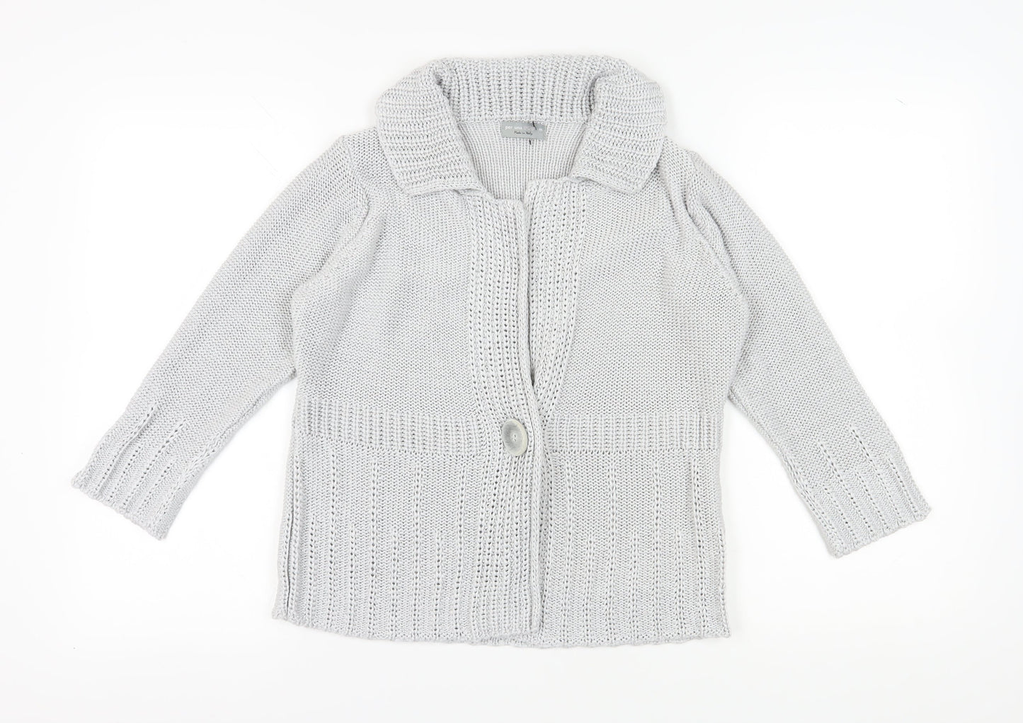 Womens UK Size M Marks and Spencer Grey Cardigan Jumper