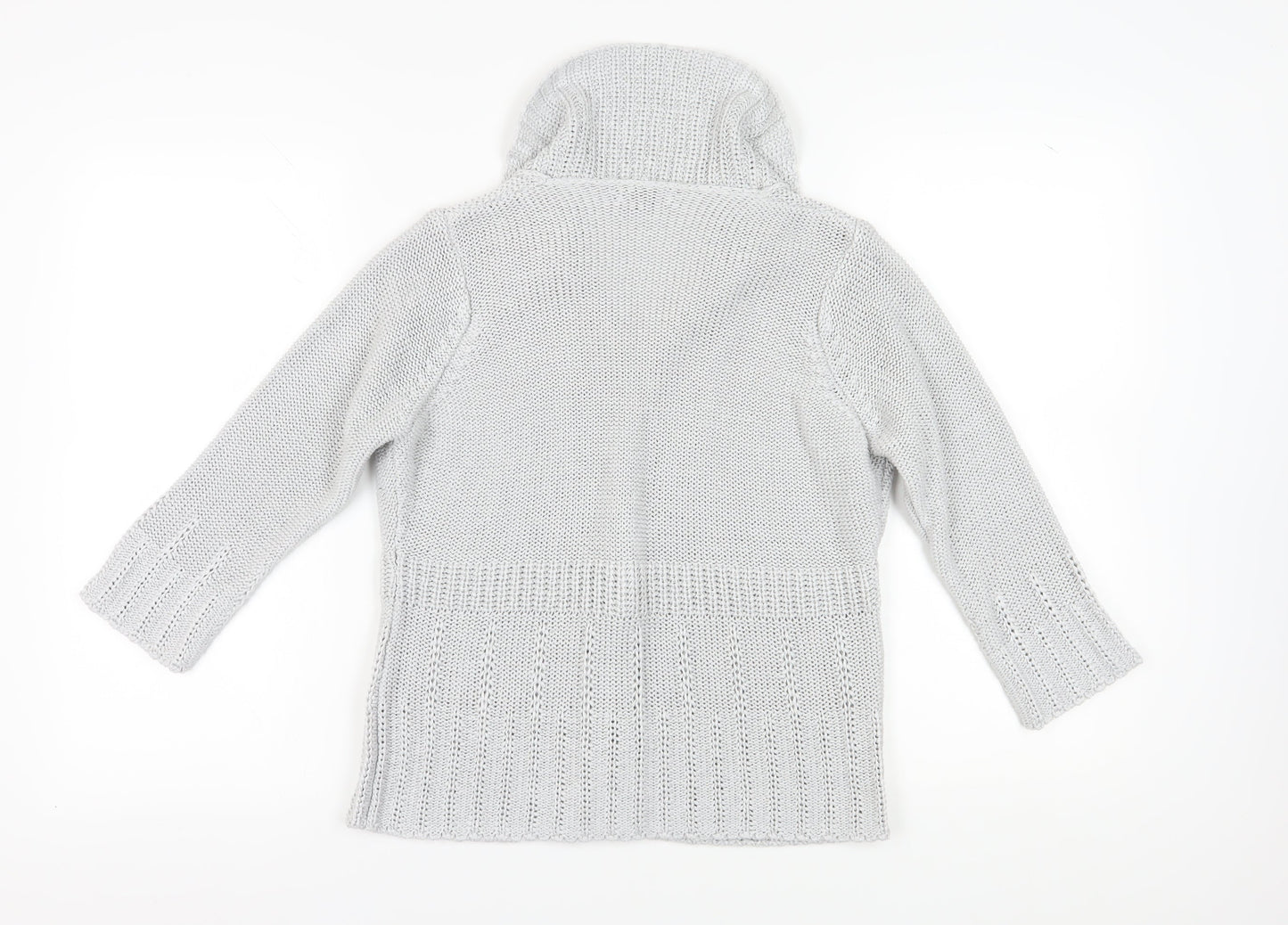 Womens UK Size M Marks and Spencer Grey Cardigan Jumper