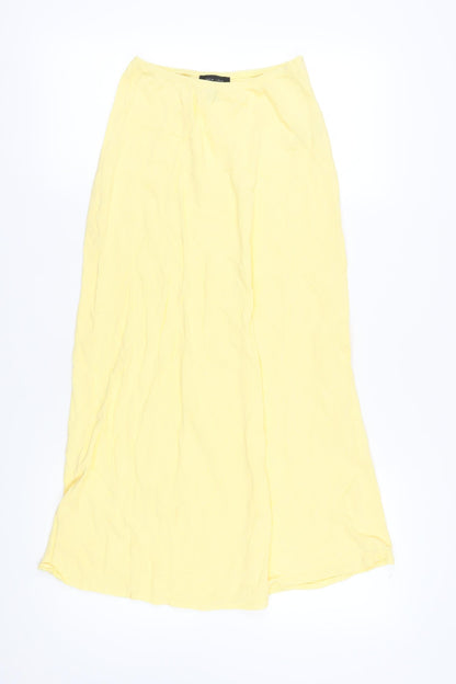 New Look Women's Yellow Long A-Line Skirt Size 6