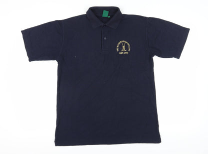 Highfield Men's Blue Polo Shirt Medium, Short Sleeve