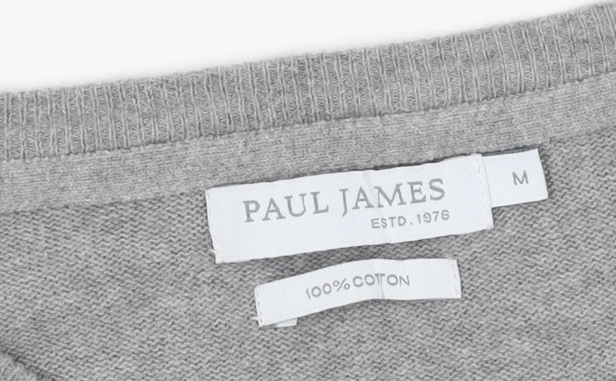 Paul James Women's Grey Pullover Jumper, M, Crew Neck