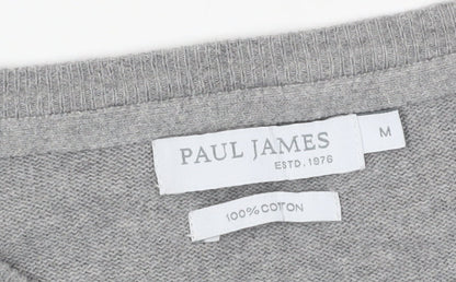 Paul James Women's Grey Pullover Jumper, M, Crew Neck