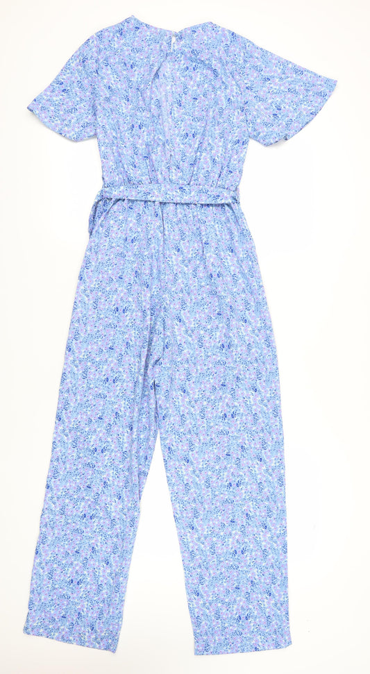 Vero Moda Women's Blue Floral Jumpsuit XS