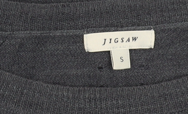 Womens UK Size S Jigsaw Blue Pullover Jumper