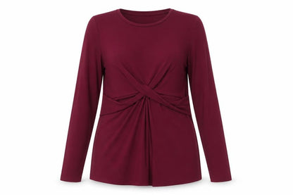 Blooming Marvellous Women's Burgundy Wrap Tunic M