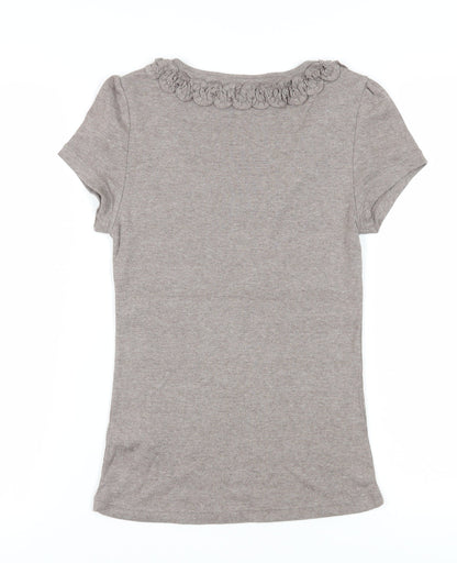 Womens UK Size 10 Rocha John Rocha Brown Basic T-Shirt