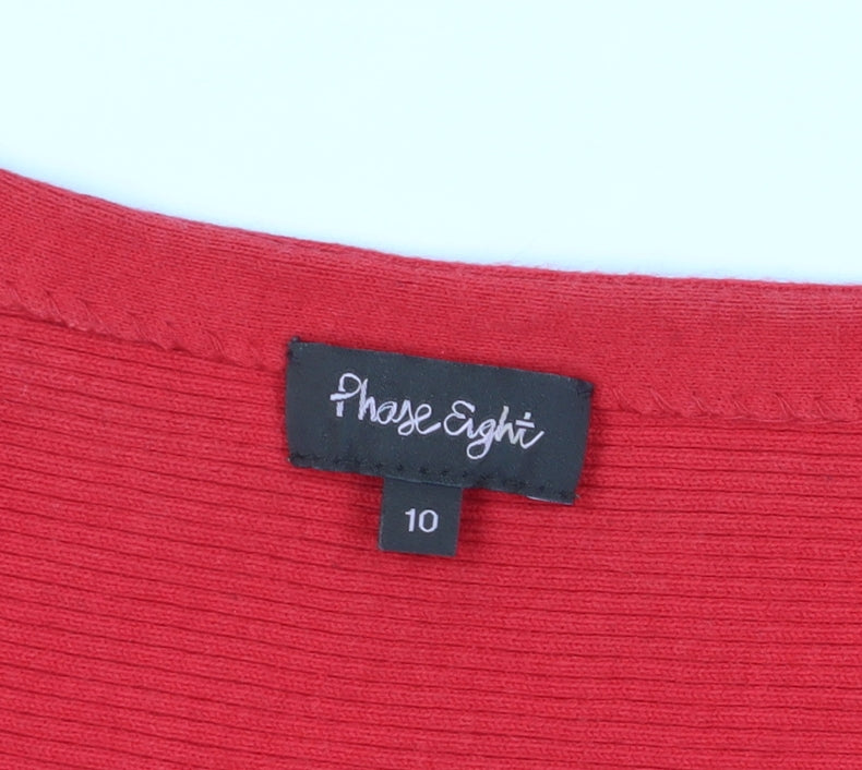 Phase Eight Women's Red A-Line Dress Size 10