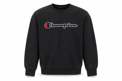 Mens UK Size M Champion Black Pullover Sweatshirt