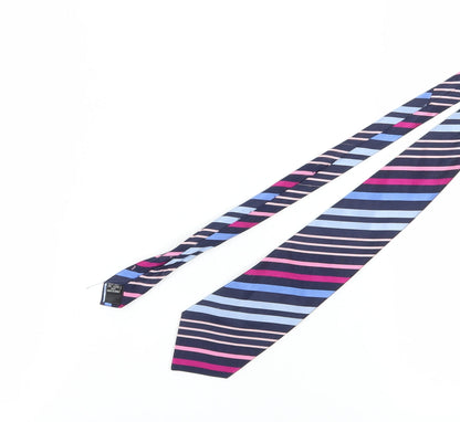 Jeff Banks Men's Multicoloured Striped Silk Tie