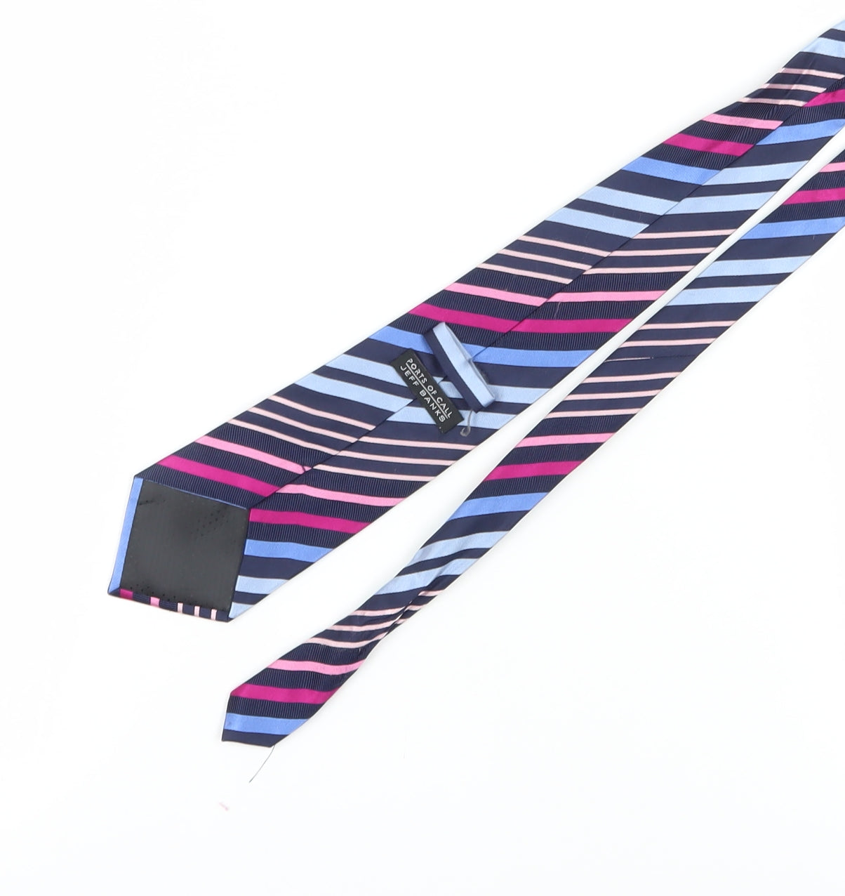 Jeff Banks Men's Multicoloured Striped Silk Tie