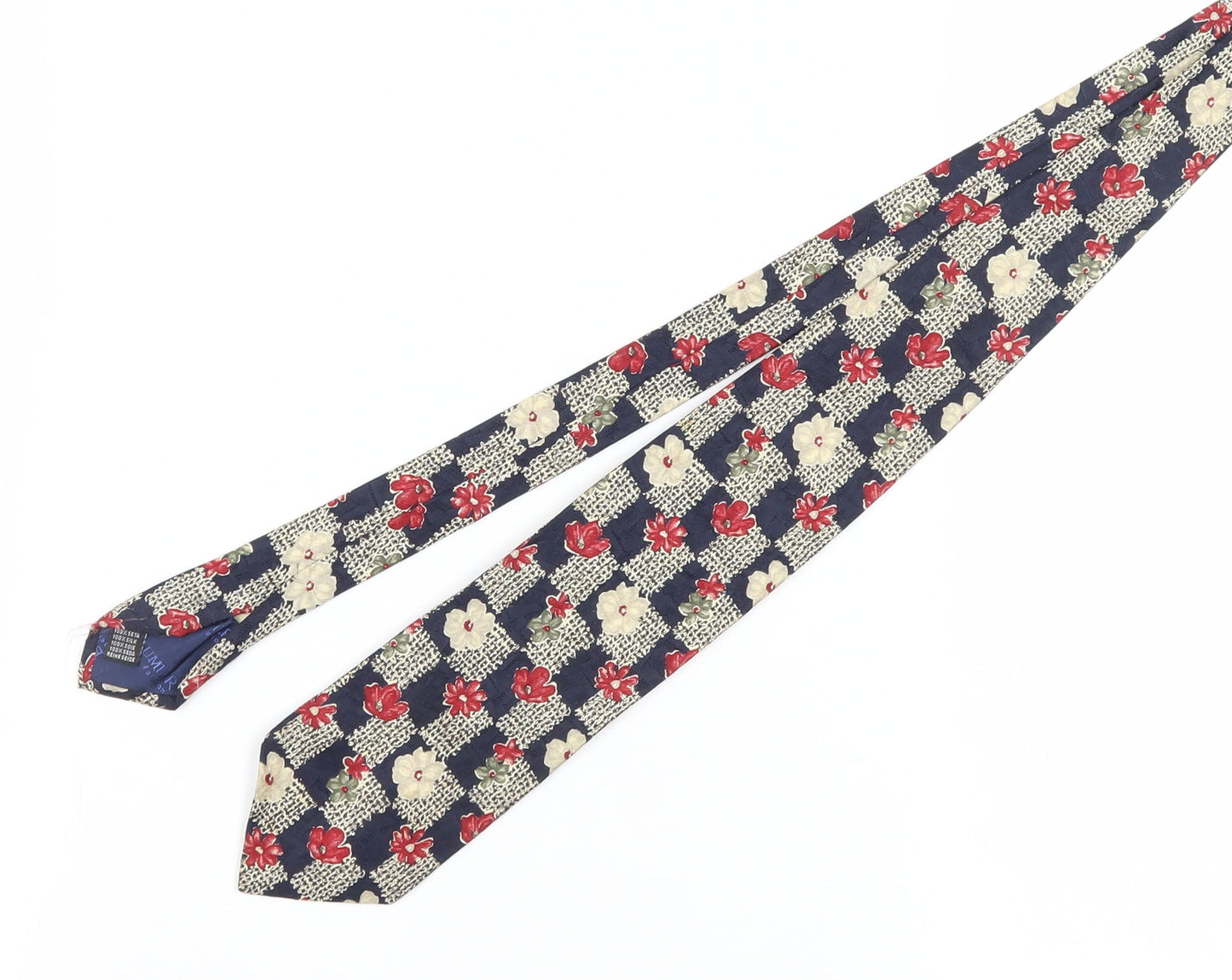 Mens Baumler Multicoloured Floral 100% Silk  Tie