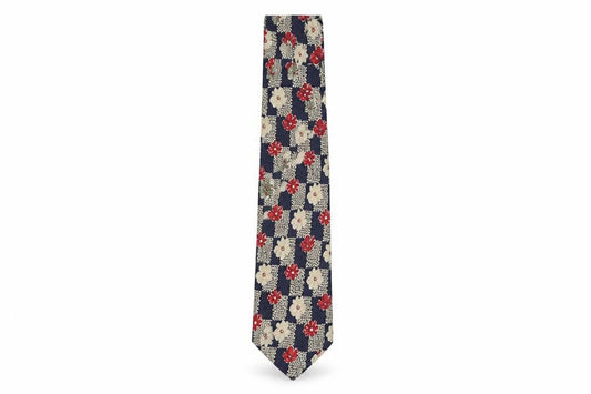 Bäumler Men's Floral Silk Tie Multicoloured