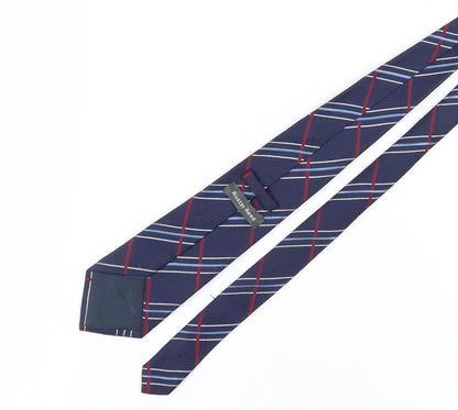 Austin Reed Men's Blue Plaid Silk Designer Tie