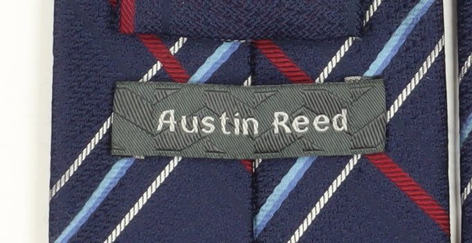 Austin Reed Men's Blue Plaid Silk Designer Tie