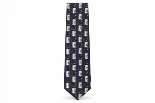 Triad Men's Blue Wine Theme Tie, Polyester, One Size