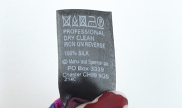 Marks & Spencer Men's Blue Silk Polka Dot Slim Tie