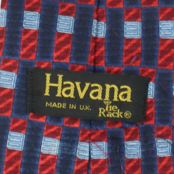 Havana Men's Multicoloured Geometric Tie, One Size