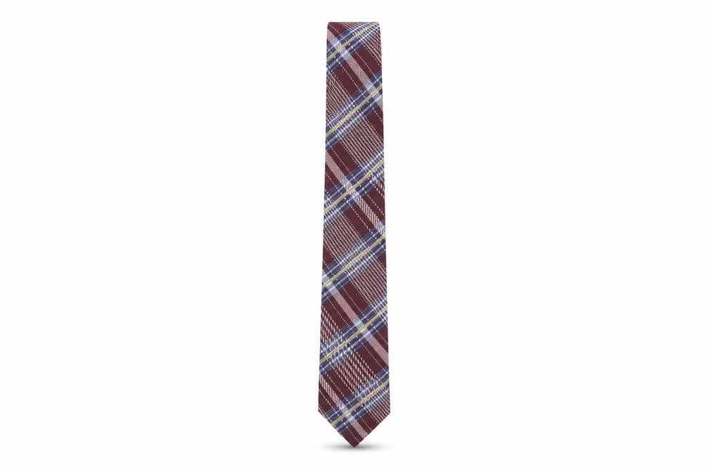 Mens Jeff Banks Multicoloured Plaids & Checks 51% Silk 49% Polyester Slim Tie