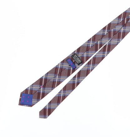 Jeff Banks Men's Multicoloured Plaid Slim Tie