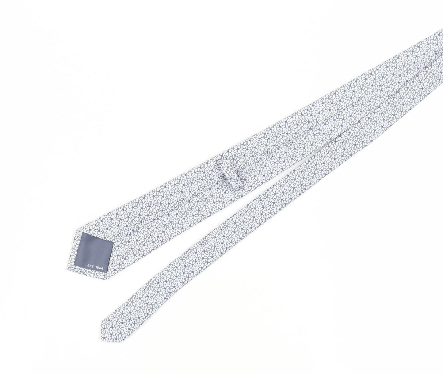 Marks and Spencer Men's White Floral Slim Tie One Size