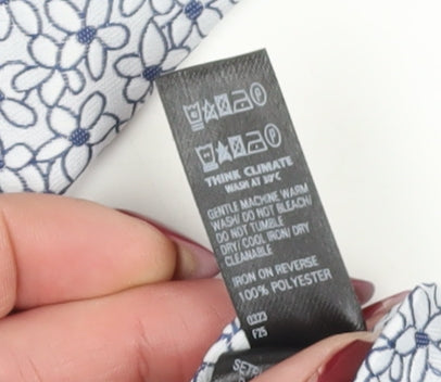 Marks and Spencer Men's White Floral Slim Tie One Size