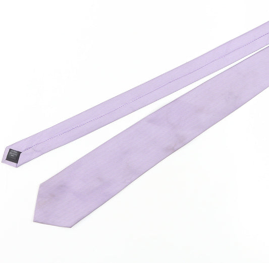 Thomas Nash Men's Purple Striped Tie - One Size