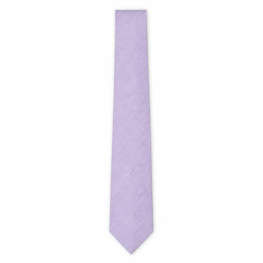Front view of Thomas Nash Men's Purple Striped Tie - One Size