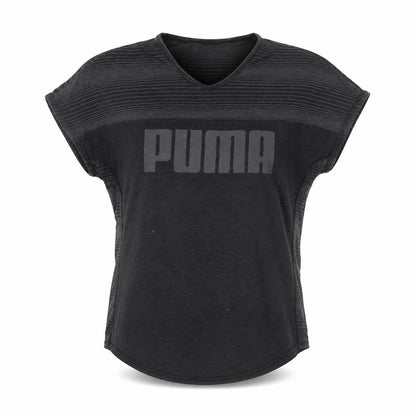 Womens UK Size 12 PUMA Black Basic T-Shirt