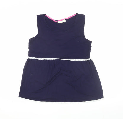 Womens UK Size L JoJo Maman Bébé Blue  Tank