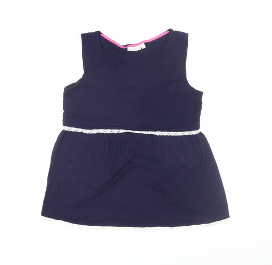 Womens UK Size L JoJo Maman Bébé Blue  Tank