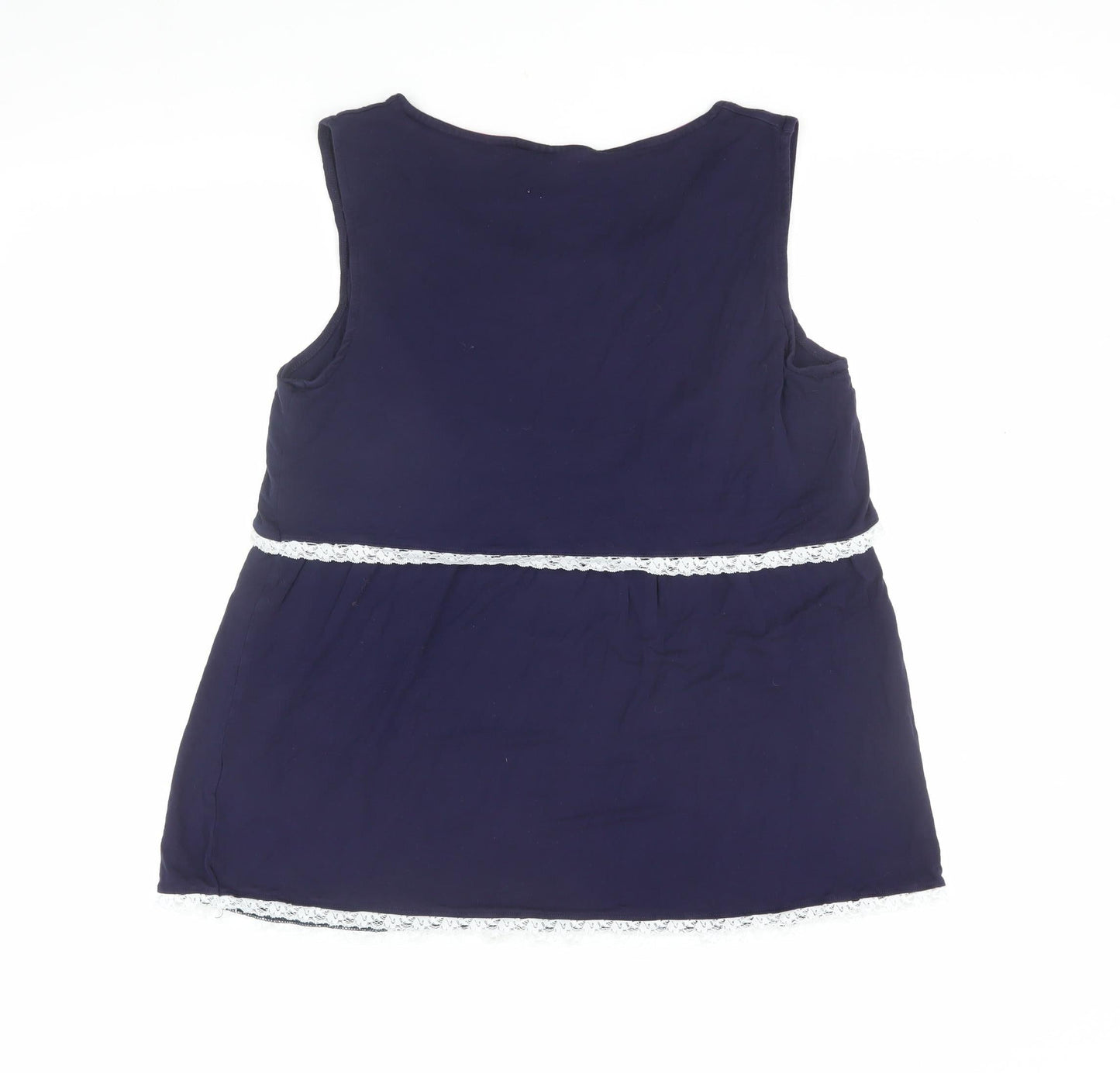 Womens UK Size L JoJo Maman Bébé Blue  Tank