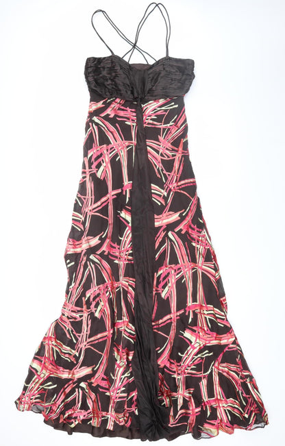 Monsoon Women’s Multicoloured Silk Slip Dress, Size 8