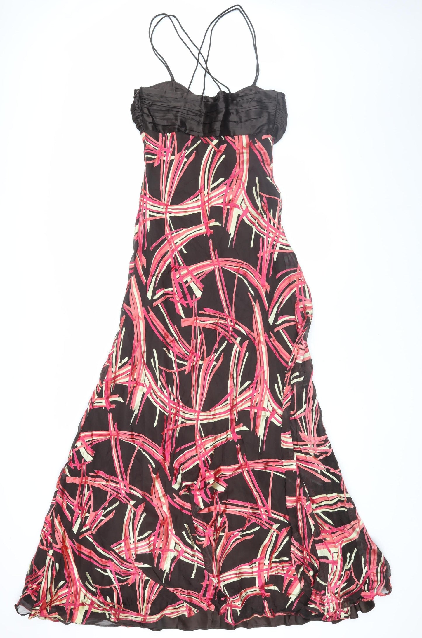 Monsoon Women’s Multicoloured Silk Slip Dress, Size 8