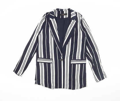 Womens UK Size 10 NEXT Blue Basic Jacket