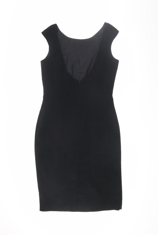 Laura Ashley Women's Black Sheath Dress Size 10