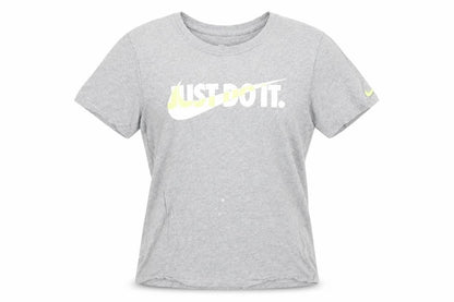 Nike Grey Unisex T-Shirt S, Crew Neck, Athletic Style