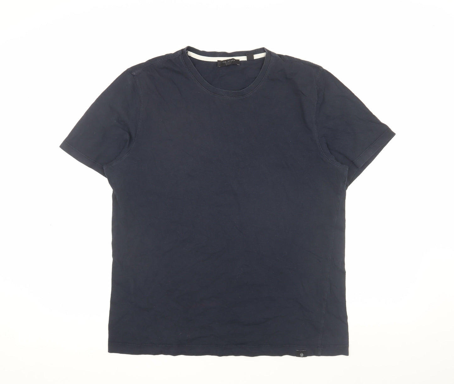 Ted Baker Men's Blue Crew Neck T-Shirt Size L