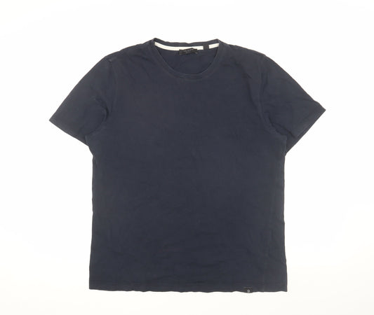 Ted Baker Men's Blue Crew Neck T-Shirt Size L