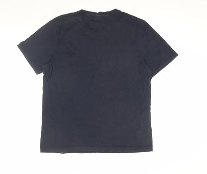 Ted Baker Men's Blue Crew Neck T-Shirt Size L