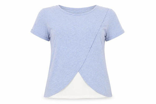 Womens UK Size M Blooming Marvellous Blue Wrap T-Shirt